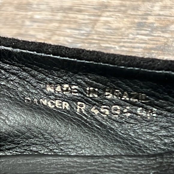 Brighton DANCER Black Suede Croc Embossed Ballet Flats Size 9 - Picture 5 of 14